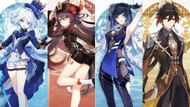 Furina, Hu Tao, Yelan, and Zhongli (Image via HoYoverse)